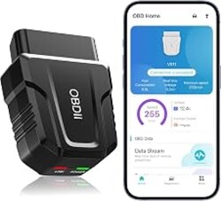 OBD2 Scanner Diagnostic Tool, Car Scanner for iOS & Android, Bluetooth 5.4 | Code Reader for Cars and Trucks, Scanner for Check Engine Codes, Live Data, Error Clearing and Performance Test Exclusive APP