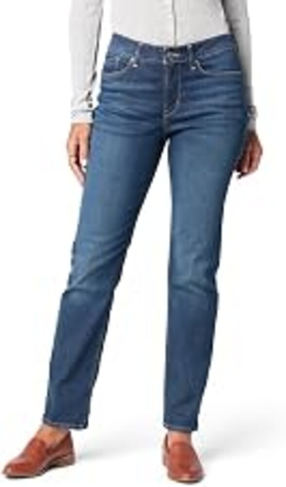 Levi Strauss Signature Gold Women's Totally Shaping Mid Rise Straight Jeans | (Also Available in Plus)