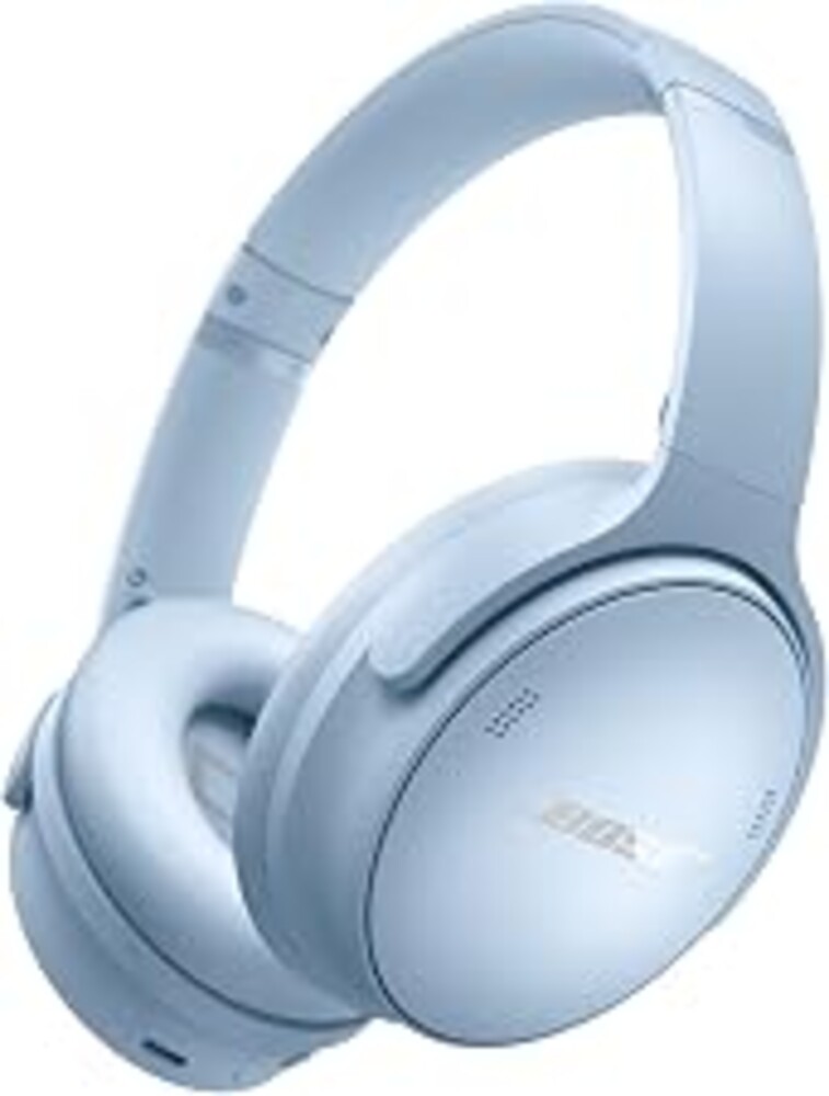 Bose (Certified Renewed) QuietComfort Headphones, Moonstone Blue | Wireless Bluetooth Headphones, Active Over Ear Noise Cancelling and Mic, USB-C Charging, Deep Bass, Up to 24h of Playtime