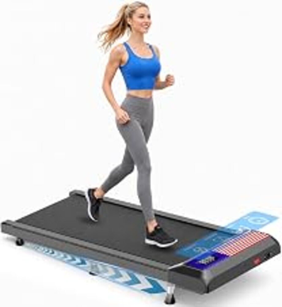 Gkyet Walking Treadmill Pad with Incline, 2.5 HP Under-Desk Treadmill Home Running Pad LED Display Exercise Machine with Remote Control