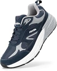 FitVille Wide Walking Shoes for Men Extra Wide Width Sneakers with Arch Support for Flat Feet Heel Pain Relief Plantar Fasciitis - Rebound NEO V1