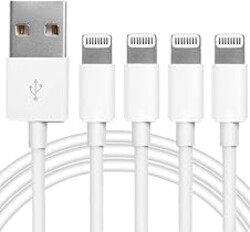 4Pack Original Apple MFi Certified Charger Lightning to USB Charging Cable Cord Compatible iPhone 14/13/12/11 Pro/11/XS MAX/XR/8/7/6s Plus,iPad Pro/Air/Mini,iPod Touch (3.3ft)