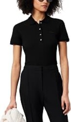 Lacoste Women's Short Sleeve Slim Fit Stretch Pique Polo Shirt