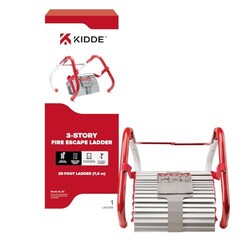 Kidde Fire Escape Ladder, 3-Story Rope L