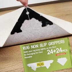 32 PCS Carpet Tape, Non Slip Rug Corner