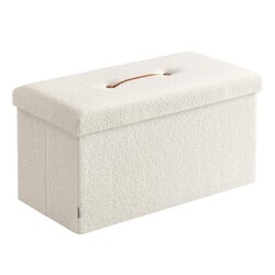 SONGMICS Medium Folding Storage Ottoman