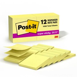 Post-it Super Sticky Dispenser Notes, 3