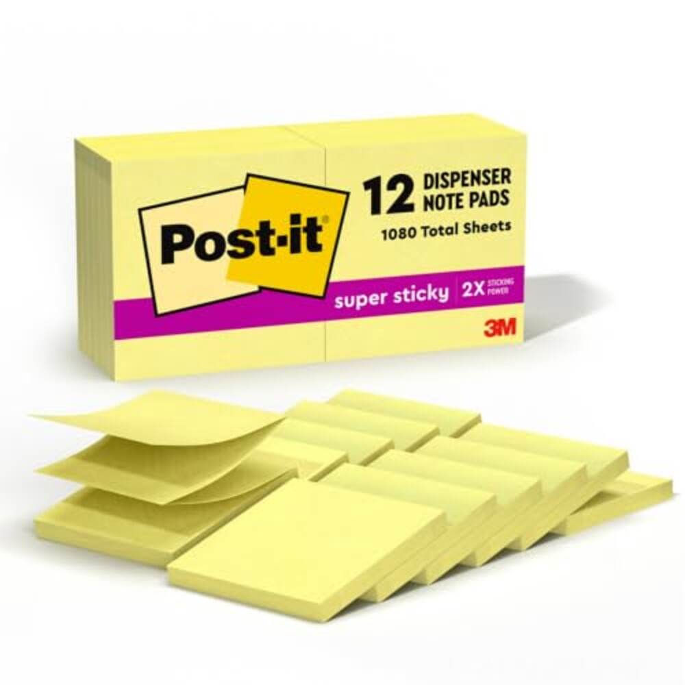 Post-it Super Sticky Dispenser Notes, 3