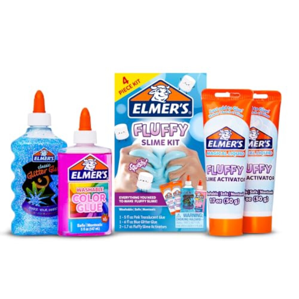 Elmer’s Fluffy Slime Kit, Includes Trans