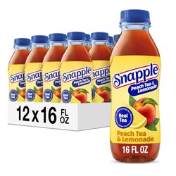 Snapple Peach Tea Lemonade, 16 fl oz, Pa
