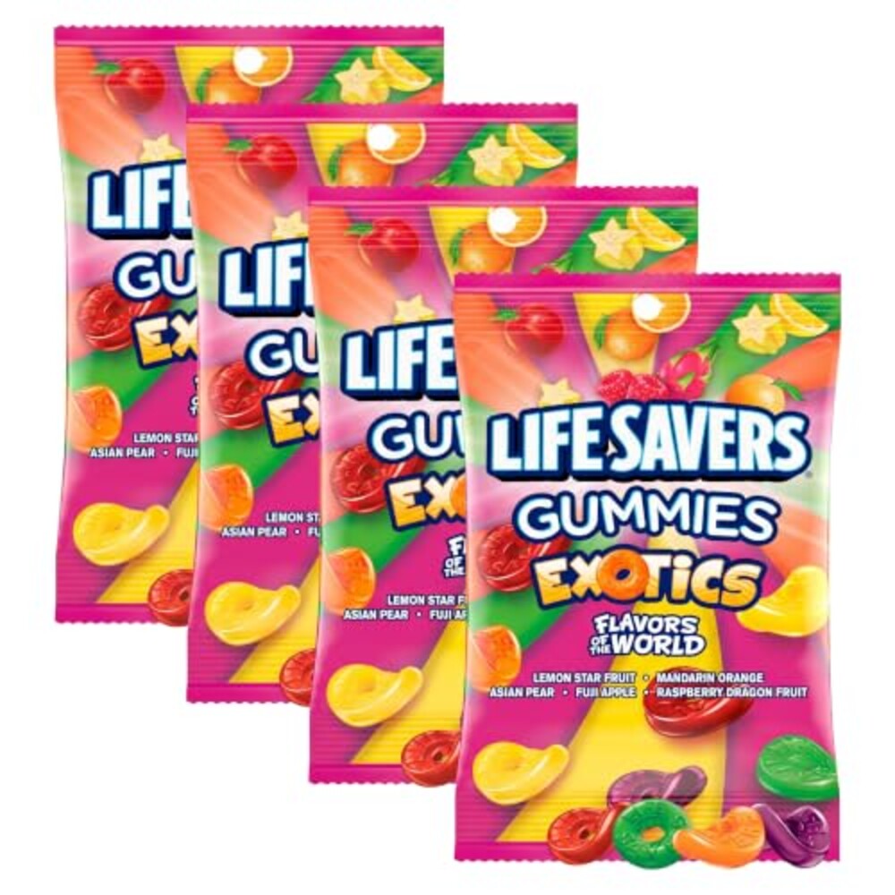 LIFE SAVERS Exotics Gummy Candy, 7 oz Ba