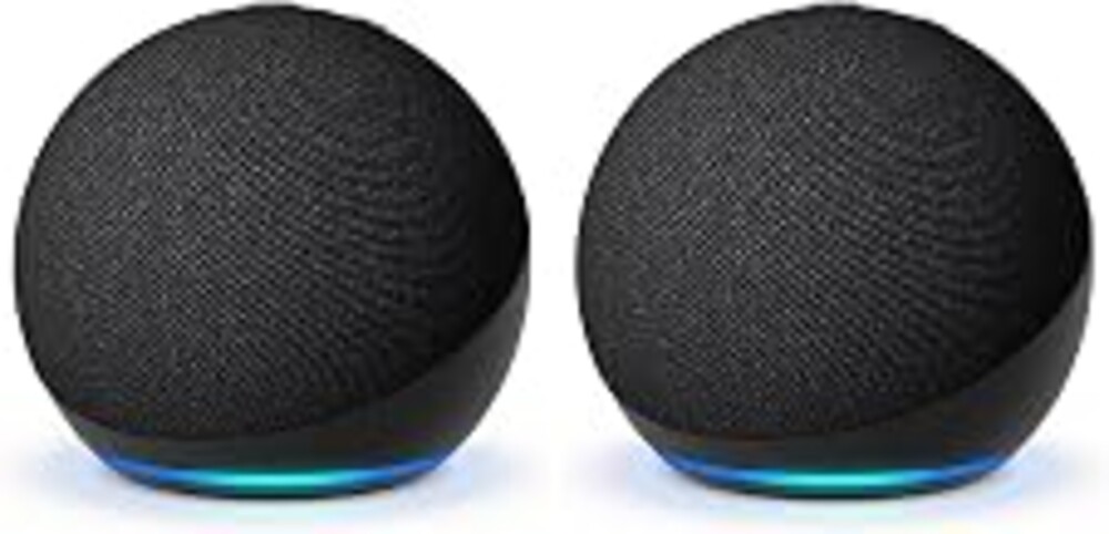 Amazon Echo Dot (newest model) - Vibrant sounding speaker, Designed for Alexa+, Great for bedrooms, dining rooms and offices, Charcoal (Pack of 2)