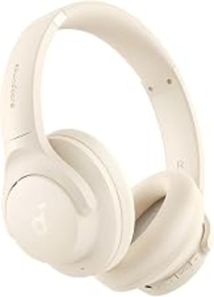 Soundcore by Anker Q20i Hybrid Active Noise Cancelling Headphones, White | Over-Ear, Bluetooth, 40H ANC Playtime, Hi-Res Audio, Big Bass, Transparency Mode, Customize via App, Travel, Home, Office