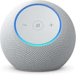 Amazon Echo Dot Max (newest model), Alexa speaker with room-filling sound and nearly 3x bass, Great for living rooms and medium-sized spaces, Designed for Alexa+, Glacier White