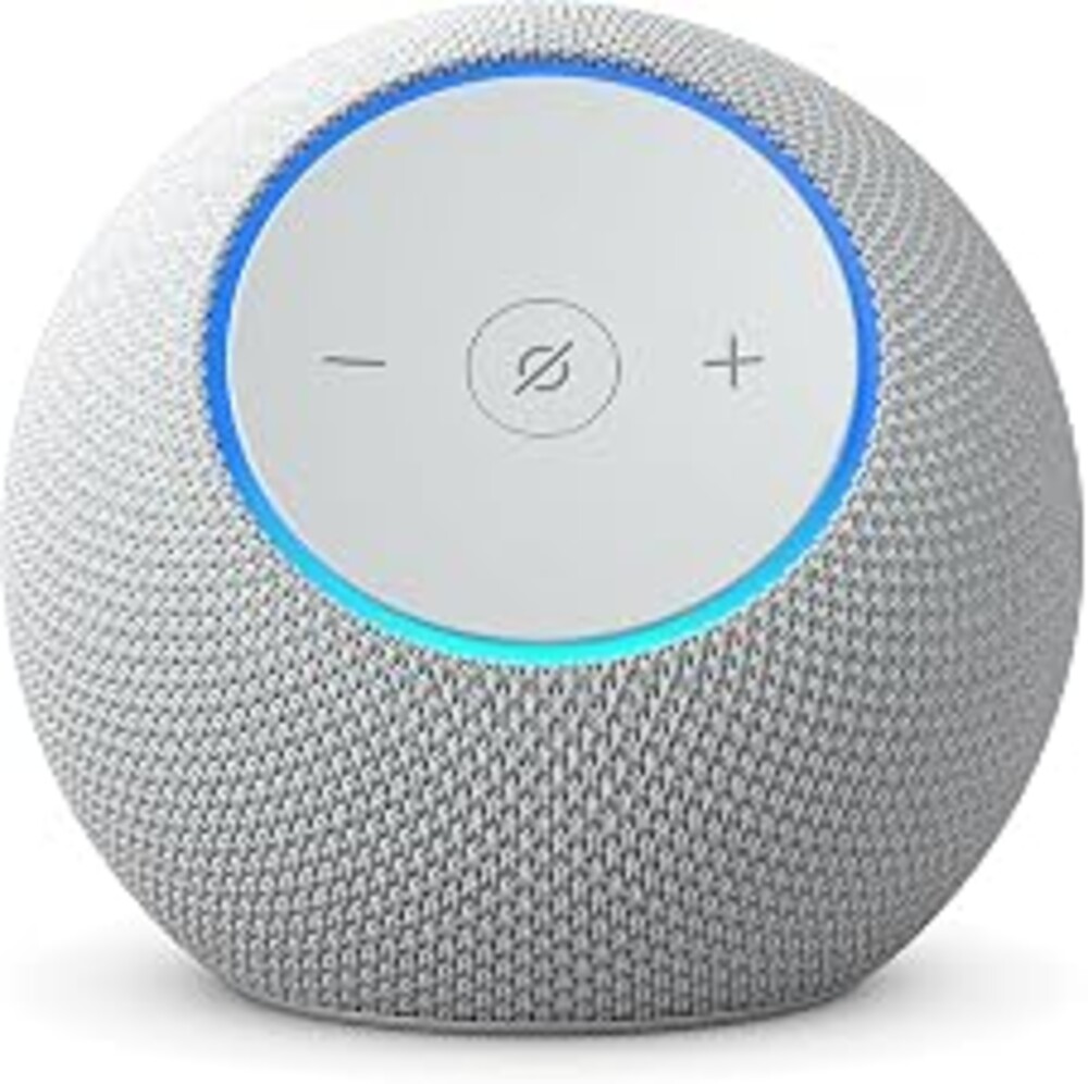 Amazon Echo Dot Max (newest model), Alexa speaker with room-filling sound and nearly 3x bass, Great for living rooms and medium-sized spaces, Designed for Alexa+, Glacier White