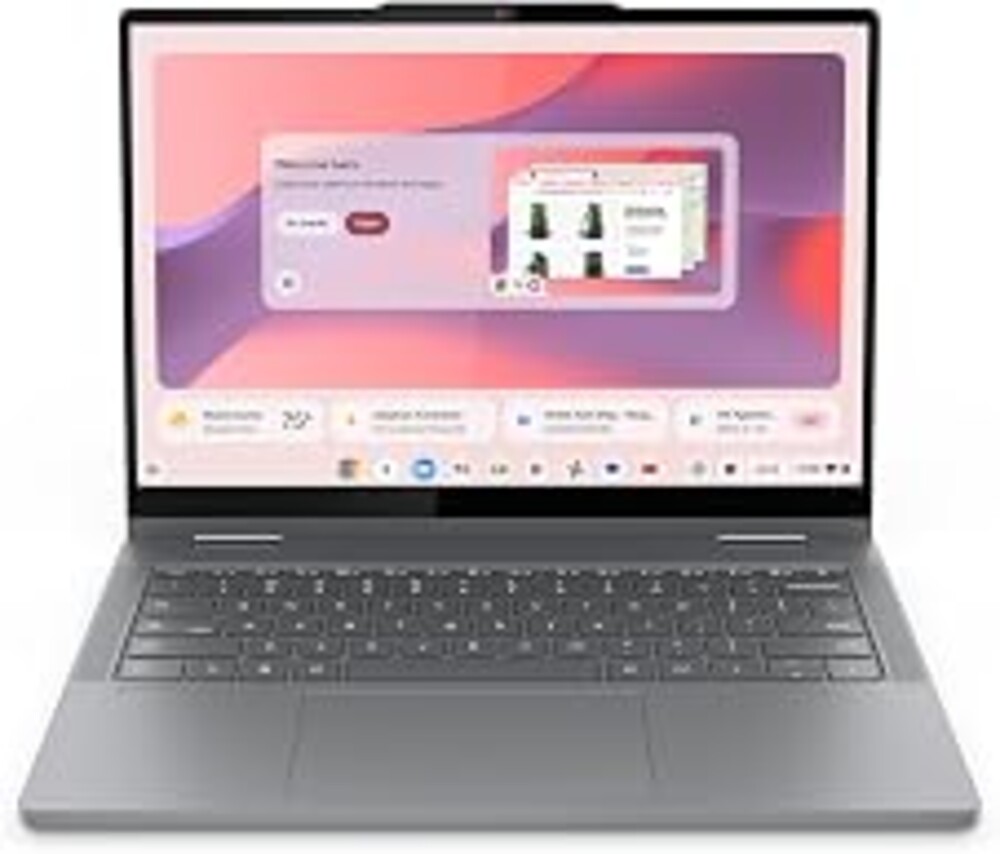 Lenovo Chromebook 2-in-1 - Lightweight Laptop - Google Gemini - Intel® N150 CPU - 14" WUXGA IPS Touchscreen Display - 4GB RAM - 128GB UFS Storage - Integrated Intel® Graphics - Luna Grey