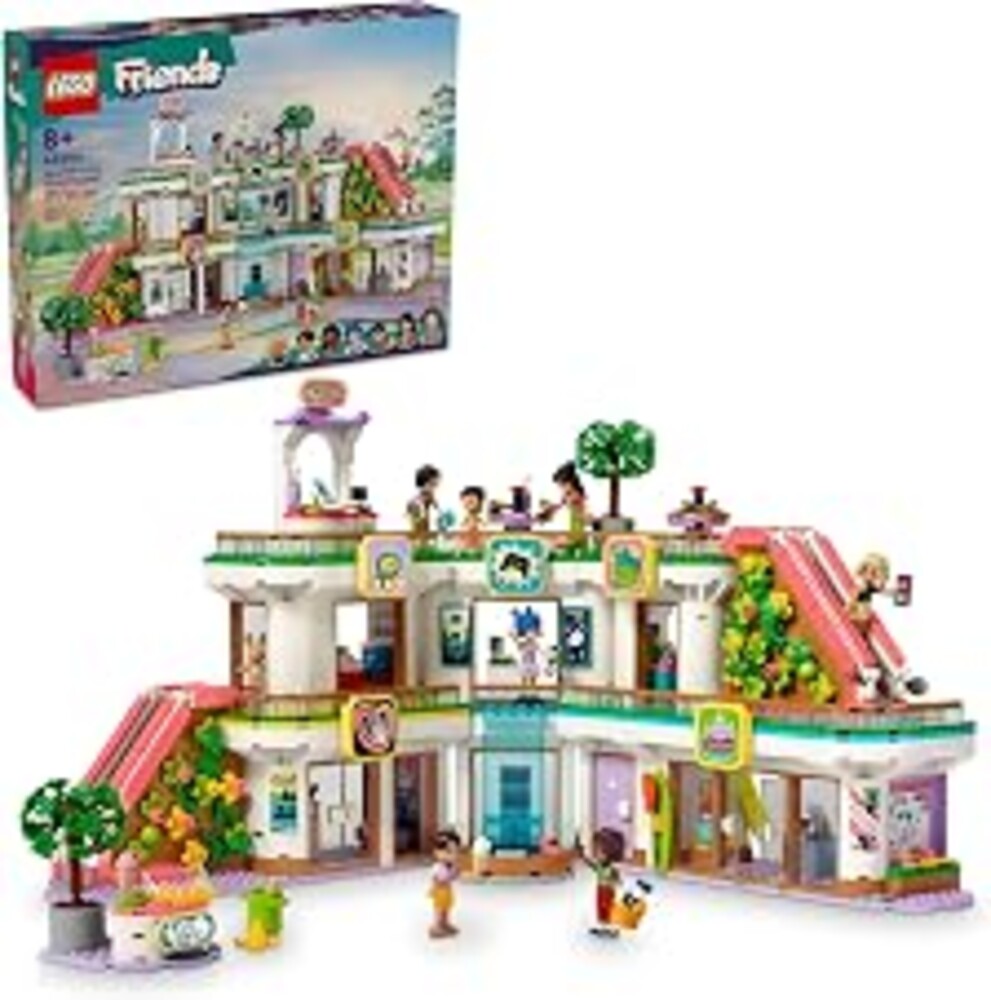 LEGO Friends Heartlake City Shopping Mall Toy, Building Kit with Mini-Doll Accessories for Kids to Build Social Skills and Play Together, Gift Set for 8 Year Old Kids, Girls and Boys, 42604