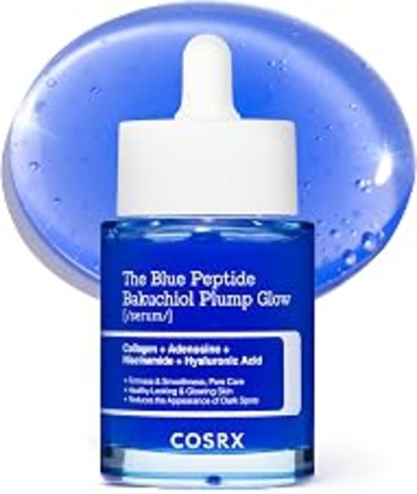 COSRX The Blue Copper Peptide Bakuchiol Serum, Glow & Plumping, 1.69 Fl Oz | GHK-Cu 5 Multi Peptide with Collagen, Anti-Aging Serum, Glow & Plump Serum for Skin Hydration & Elasticity, Korean Skin Care