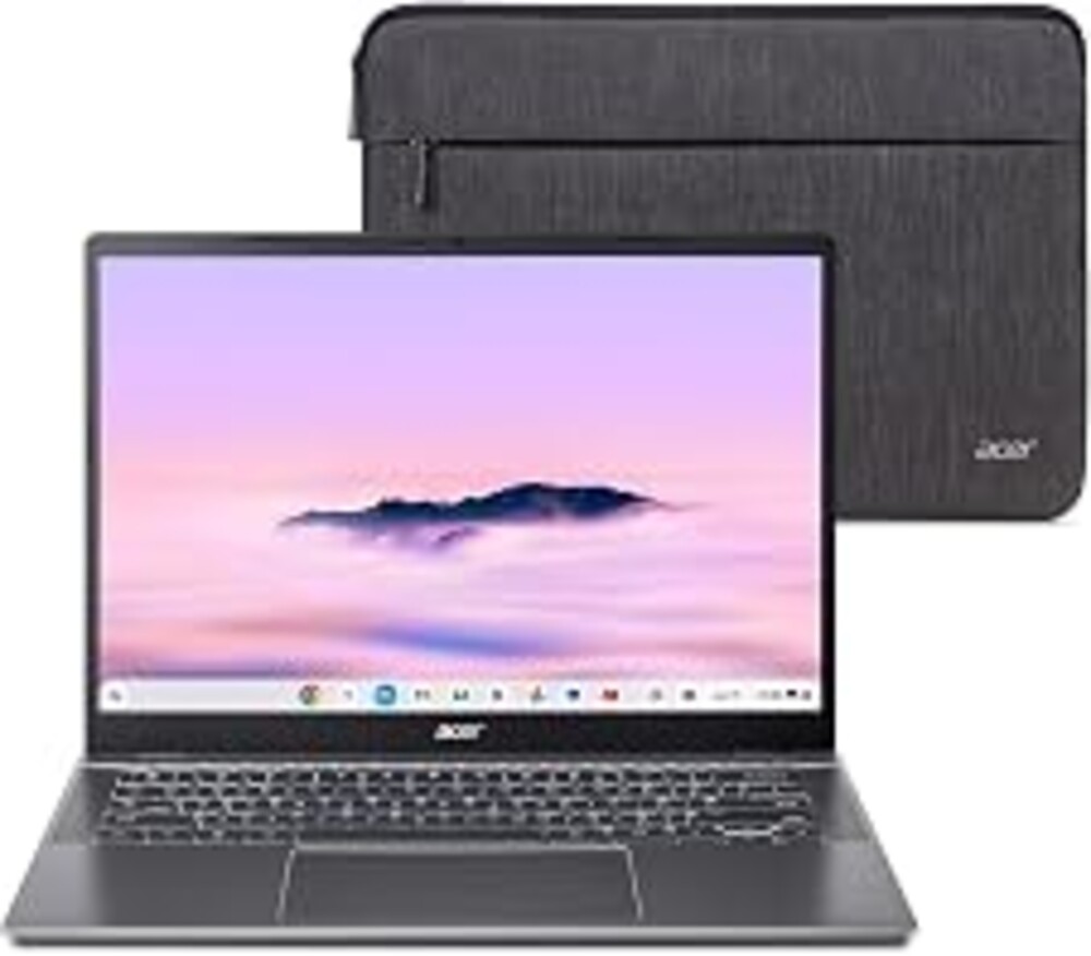 Acer Chromebook Plus 514 Laptop with Google AI – 14" WUXGA 1920 x 1080 IPS Touch Matte Display | Intel Core i3-1315U | 8GB LPDDR5 | 256GB SSD | Wi-Fi 7 | FHD Camera | Chrome OS | CB514-5HT-33RD