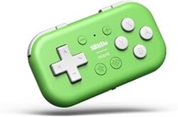 8Bitdo Micro Bluetooth Gamepad Pocket-sized Mini Controller for Switch/Switch 2, Android, and Raspberry Pi, Supports Keyboard Mode (Green)