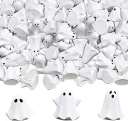 FESTGLOX 50Pcs Mini Resin Ghosts, Tiny Halloween Ghost Figurines Miniatures | Small Ghost Decor for Spooky Tiered Tray, Vase Filler, Home Tabletop Shelf Centerpieces, Party Favors Gift