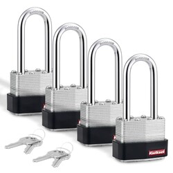 Kwikset Laminated Steel Padlock with Har