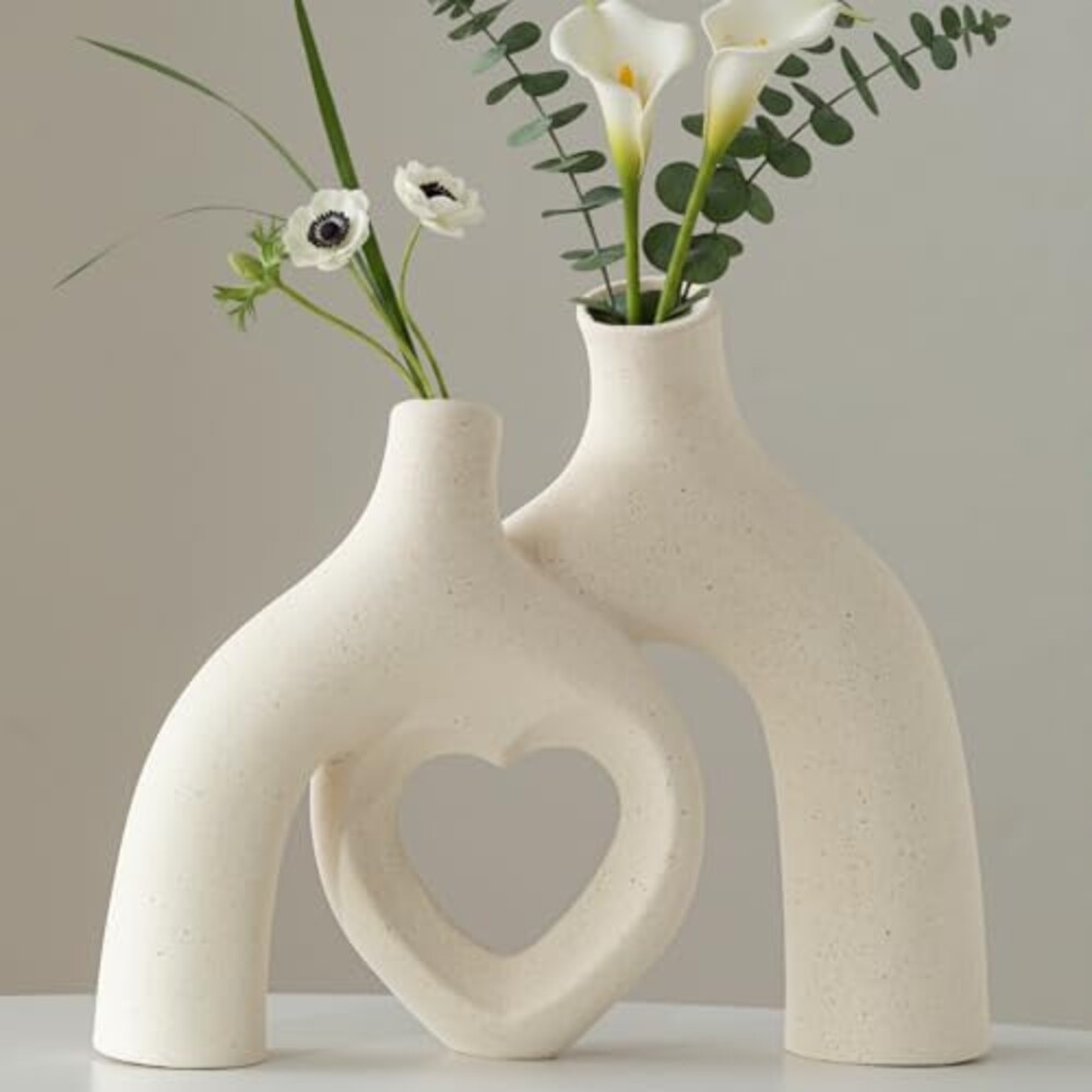 Lvases Matte Off White Abstract Heart Mi
