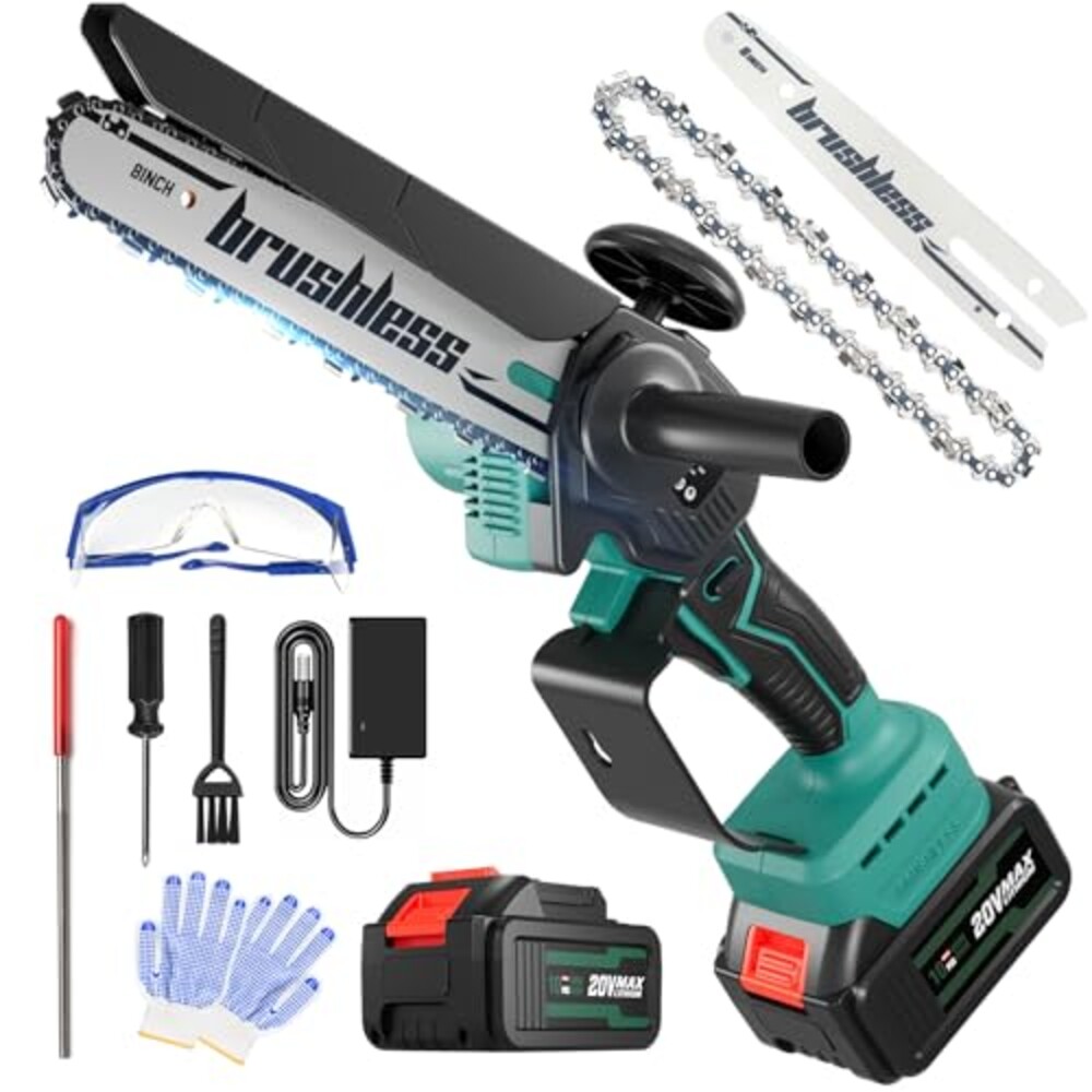 Cordless Mini Chainsaw, 20V MAX 8 inch &