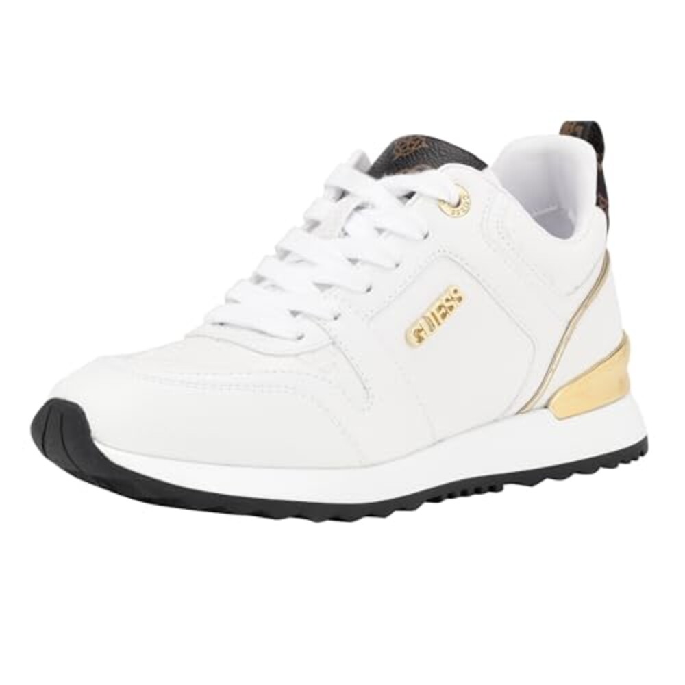 GUESS Women's Kadlin Sneaker, White 140,