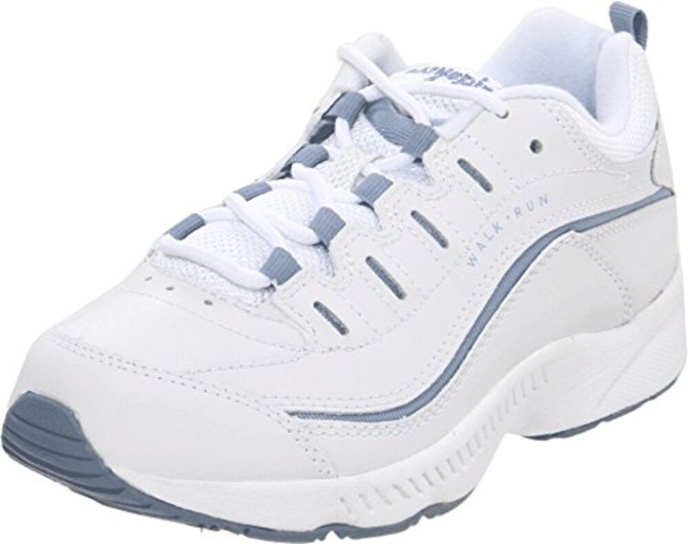 Easy Spirit Romy White/Medium Blue Leath