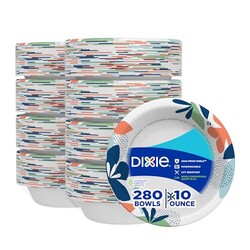 Dixie Small Paper Bowls, 10 Oz Disposabl