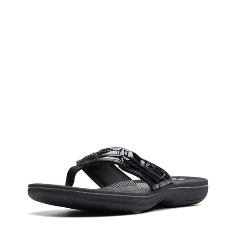 Clarks Women's Breeze Sea Flip-Flop, Bla