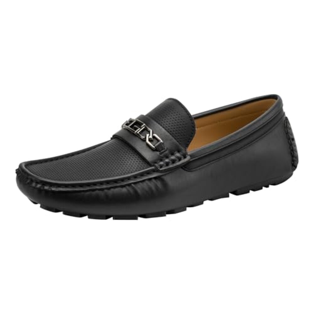 GUESS Men's Aqlen Loafer, Black 001, 9.5