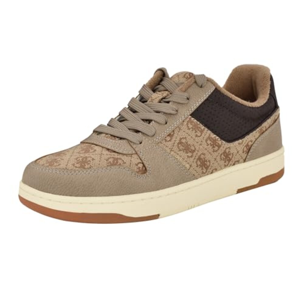 Guess Men's Tryon Sneaker, Taupe Logo Mu