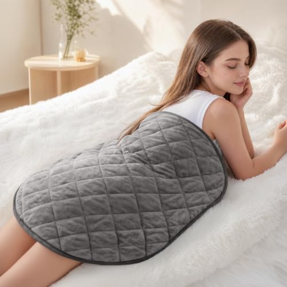 Weighted Heating Pad 7lbs, Heated Blanke