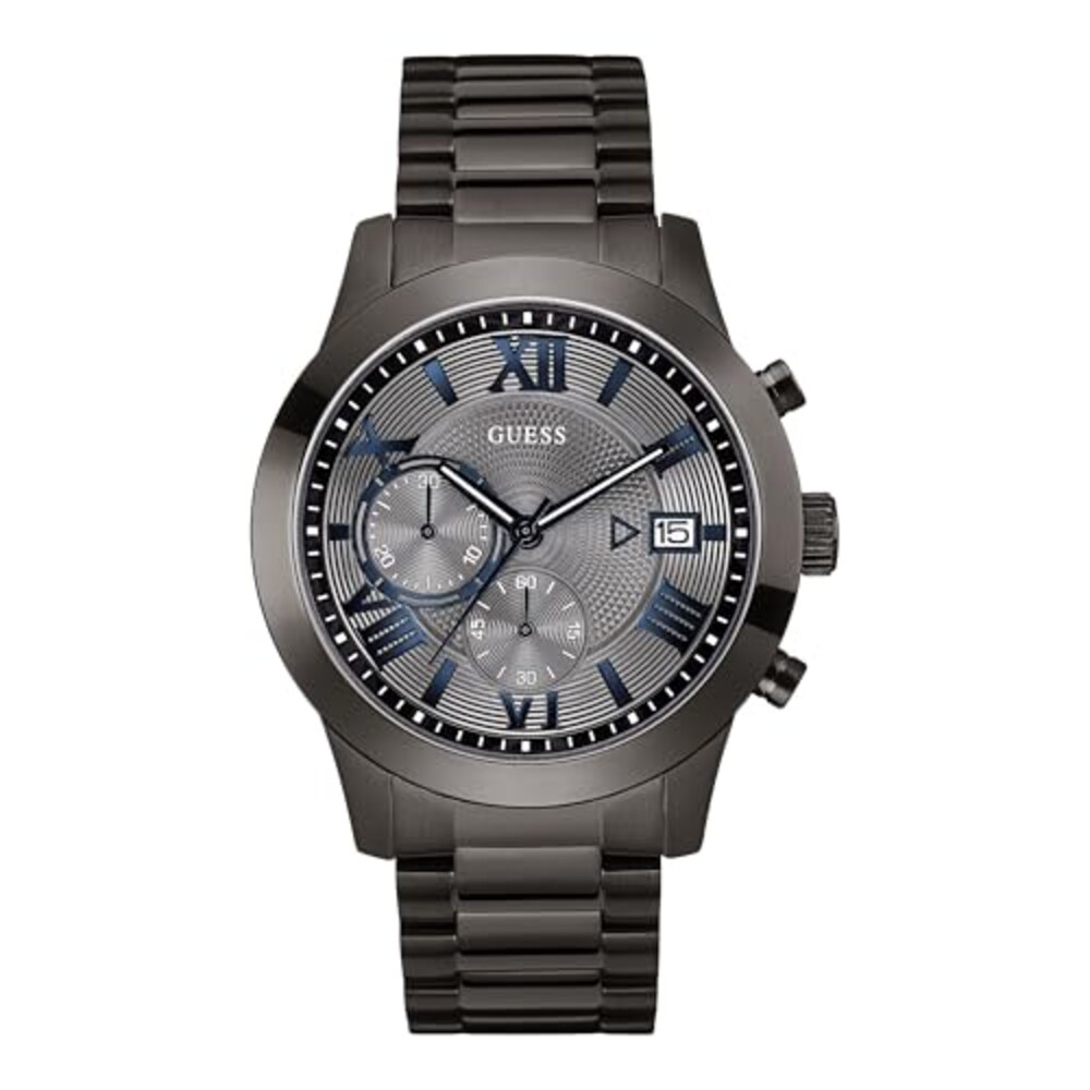GUESS Stainless Steel Gunmetal Chronogra