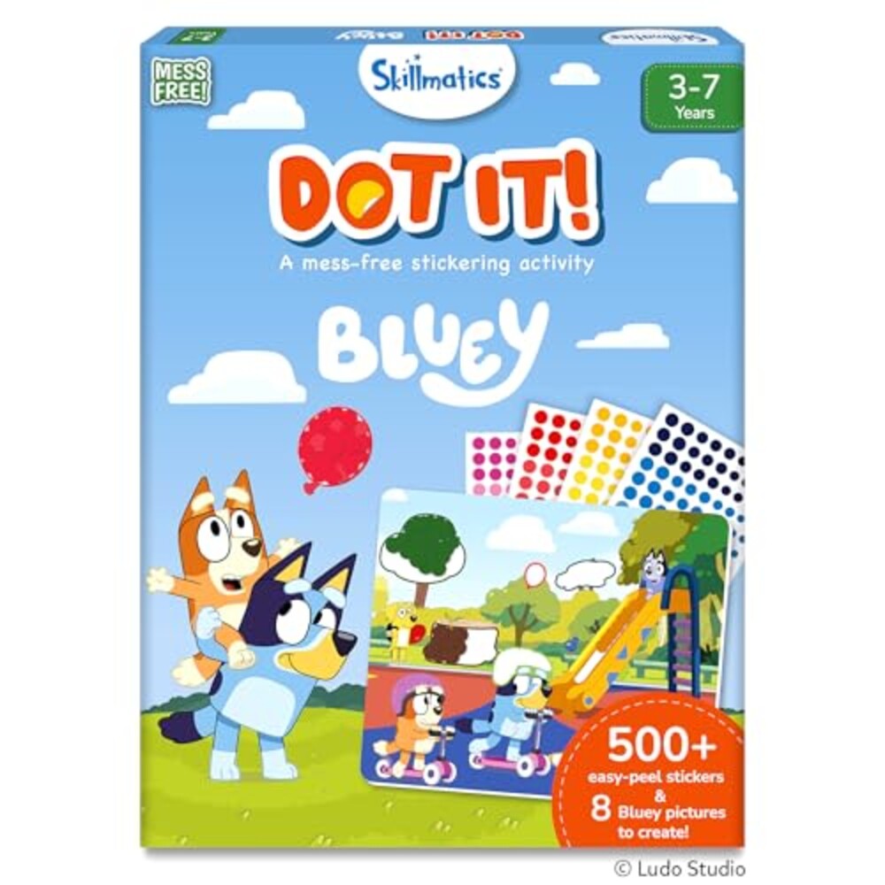 Skillmatics Dot It Bluey – Sticker Art,