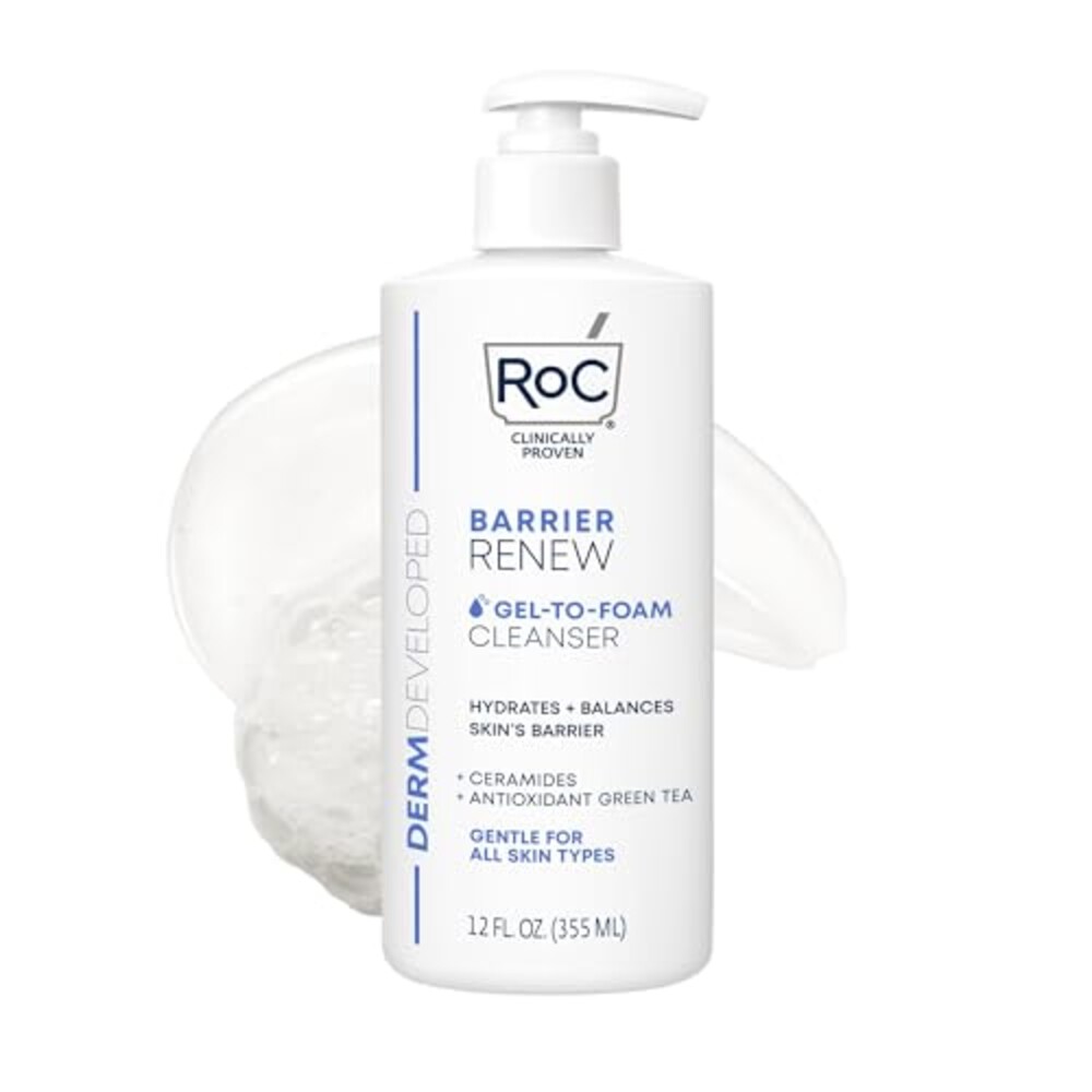 RoC Barrier Renew Gel to Foam Facial Cle