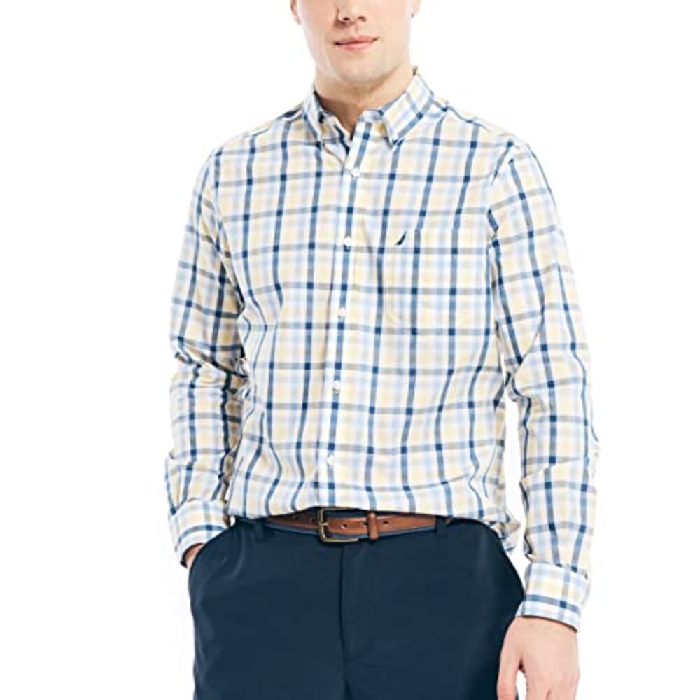 Nautica Men's Wrinkle Resistant Long Sle