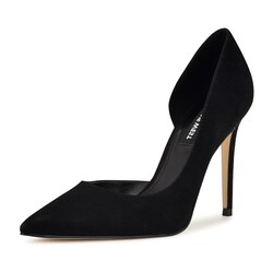 Nine West Women's Folowe Pump, Black Sue