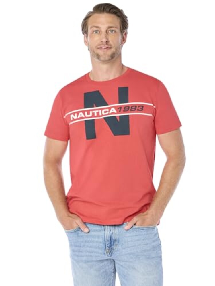Nautica Men's Short Sleeve 100% Cotton C