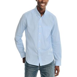 Long Sleeve Gingham Plaid Button Up Shir