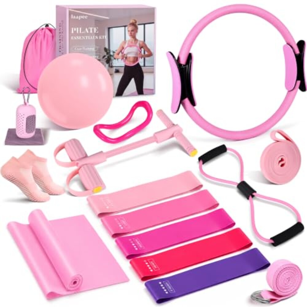 Pilates Essentials Kit for Women 15 Pcs