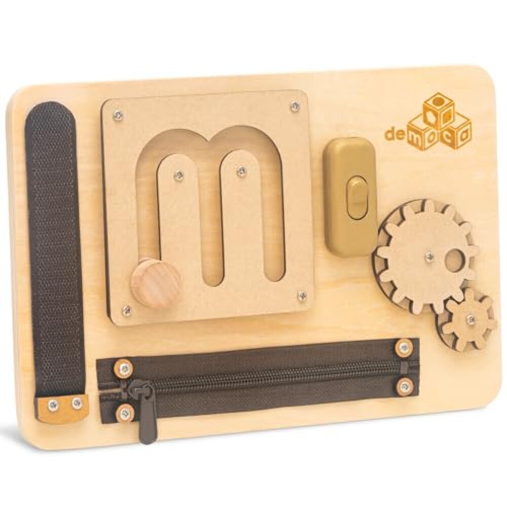 deMoca Toddler Busy Board for 1 Year Old