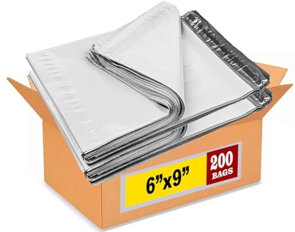 iMBAPrice White Poly Mailers, 6x9 Inch,