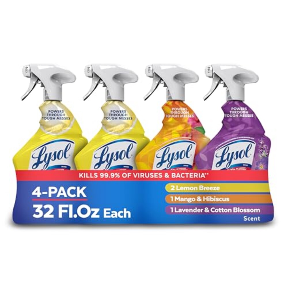 Lysol All Purpose Cleaner Spray, Lemon,