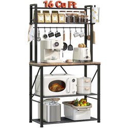 YASONIC Coffee Bar, Bakers Rack with Sto
