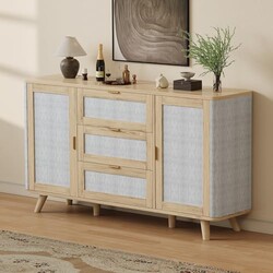 FAVSH 63" Large Farmhouse Sideboard Buff
