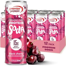 Premier Protein Sparkling Protein Soda,