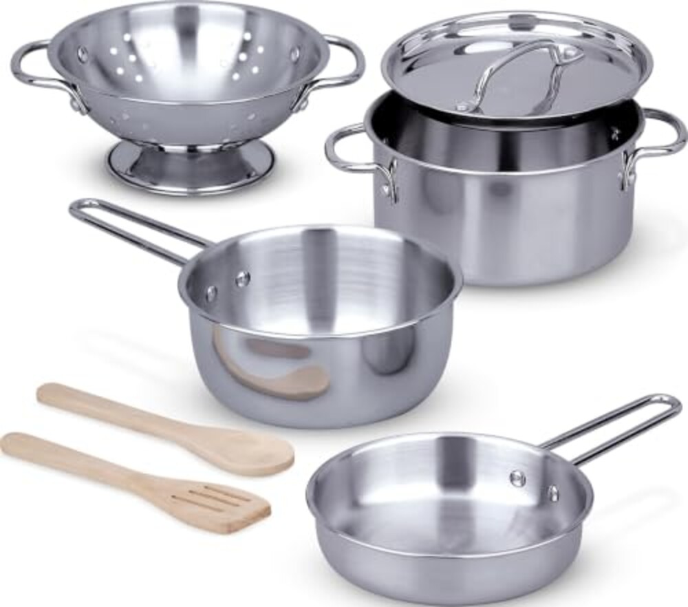 Melissa & Doug Stainless Steel Pots & Pa